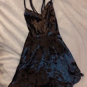 Velvet Mini Skater Dress